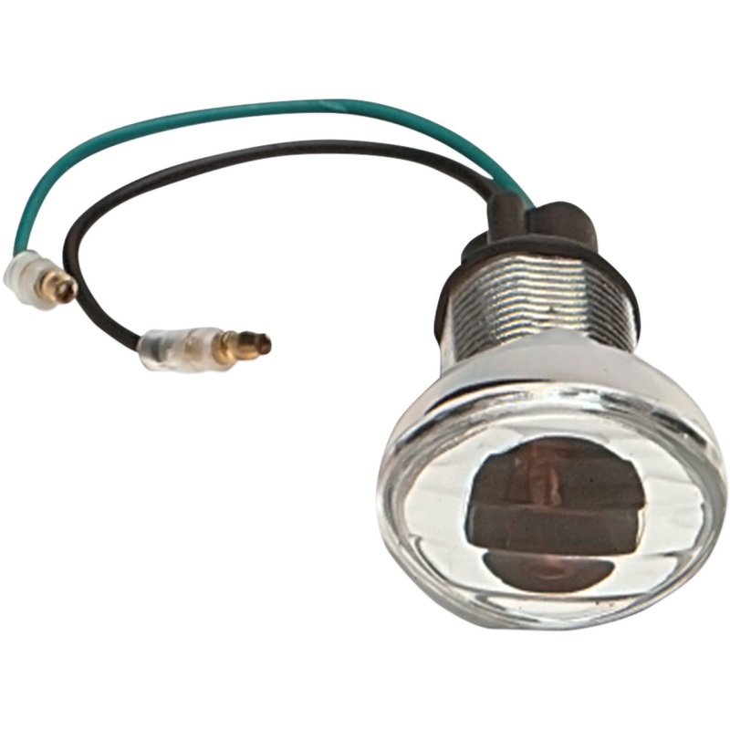 K&S Technologies Flat Oval Marker Light - Mini - Clear 25-8281