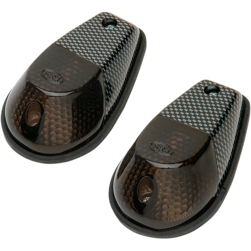 K&S Technologies Flush Mount Marker Lights - Carbon/Smoke 25-8026