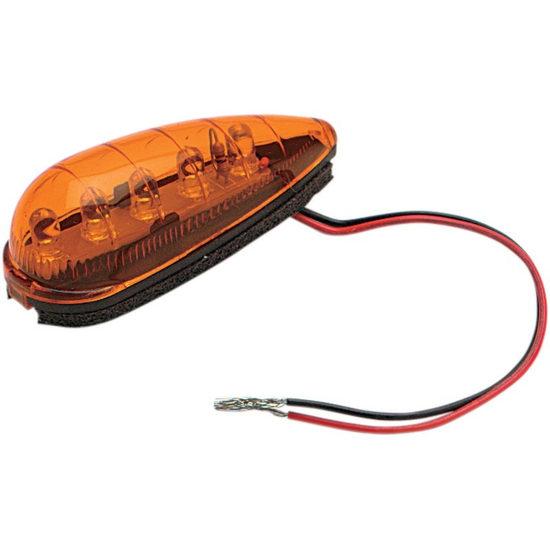 K&S Technologies LED Teardrop Marker Light - Amber 25-8900