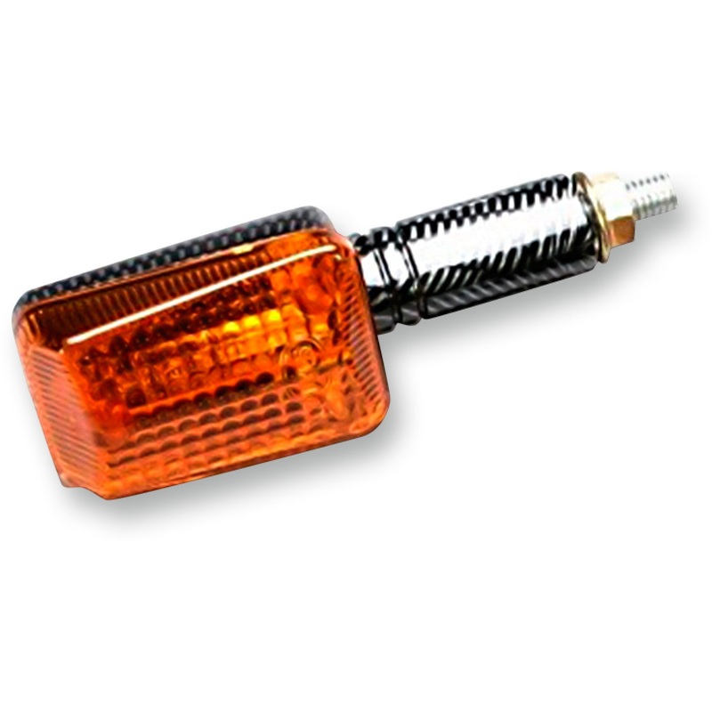 K&S Technologies Marker Light - Ministalk - Long - Carbon/Amber 25-8139