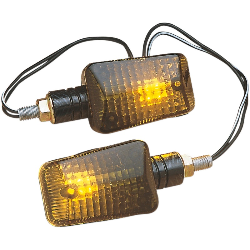 K&S Technologies Mini Stalk Marker Lights - Carbon/Smoke 25-8119
