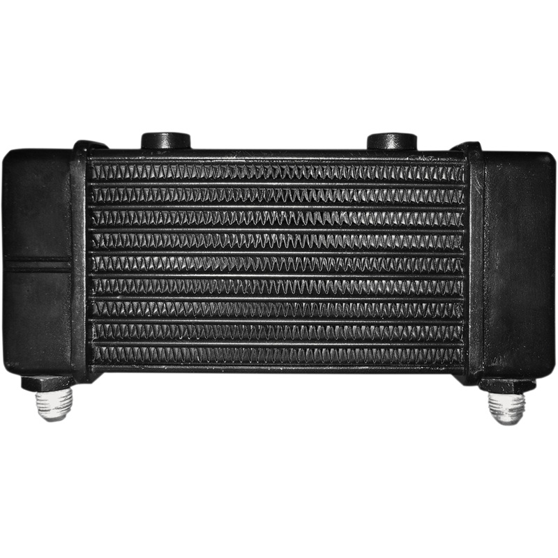 Jagg Oil Coolers Universal Oil Cooler - 10-Row - Gloss Black 3140