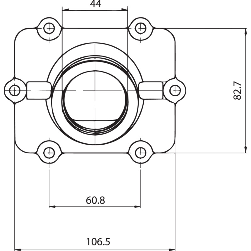 Kimpex Carburetor Mounting Flange - Polaris 104607