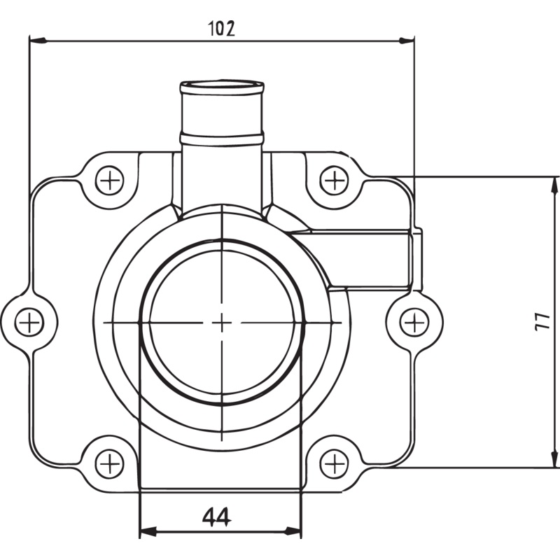 Kimpex Carburetor Mounting Flange - Polaris 301736