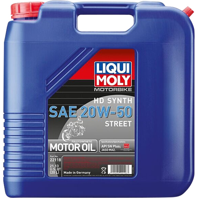 Liqui Moly H-D? Synthetic 4T Street Oil - 20W-50 - 20 Liter 22118