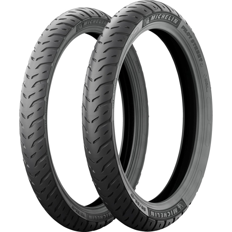 Michelin Tire - Pilot Street 2 - Front/Rear - 100/80-17 - 52S 10418