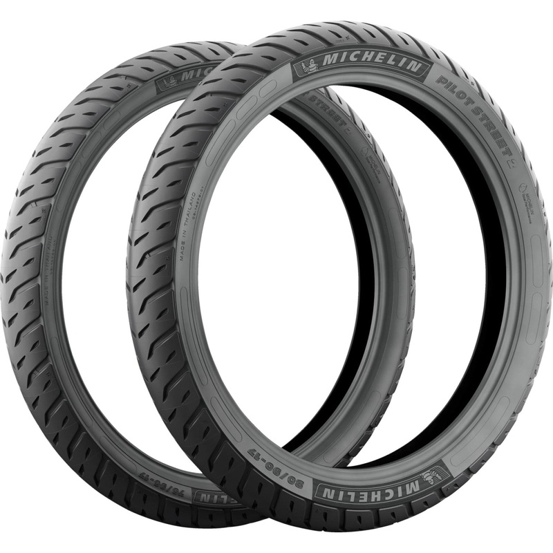 Michelin Tire - Pilot Street 2 - Front/Rear - 90/90-14 - 52S 26568