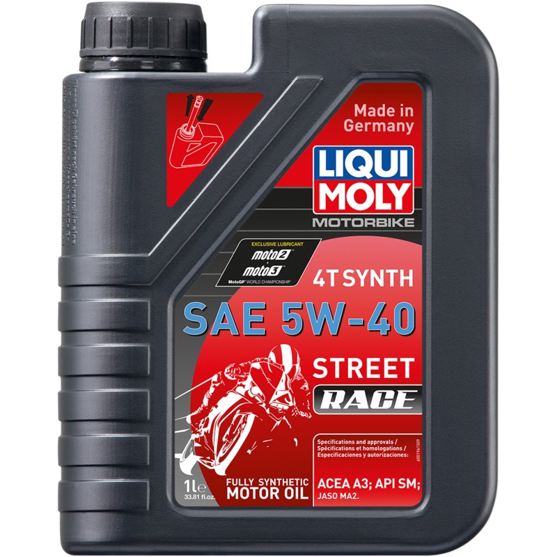 Liqui Moly Street Race Synthetic 4T Oil - 5W-40 - 1L 20074