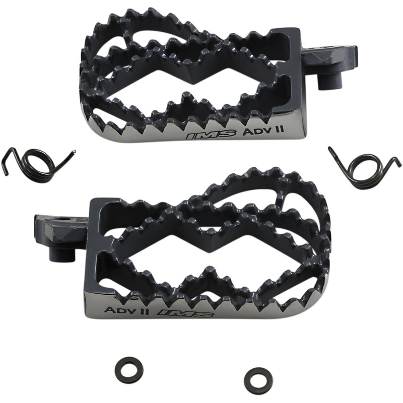 IMS PRODUCTS INC. Adventure II Footpegs - Black 252602-2