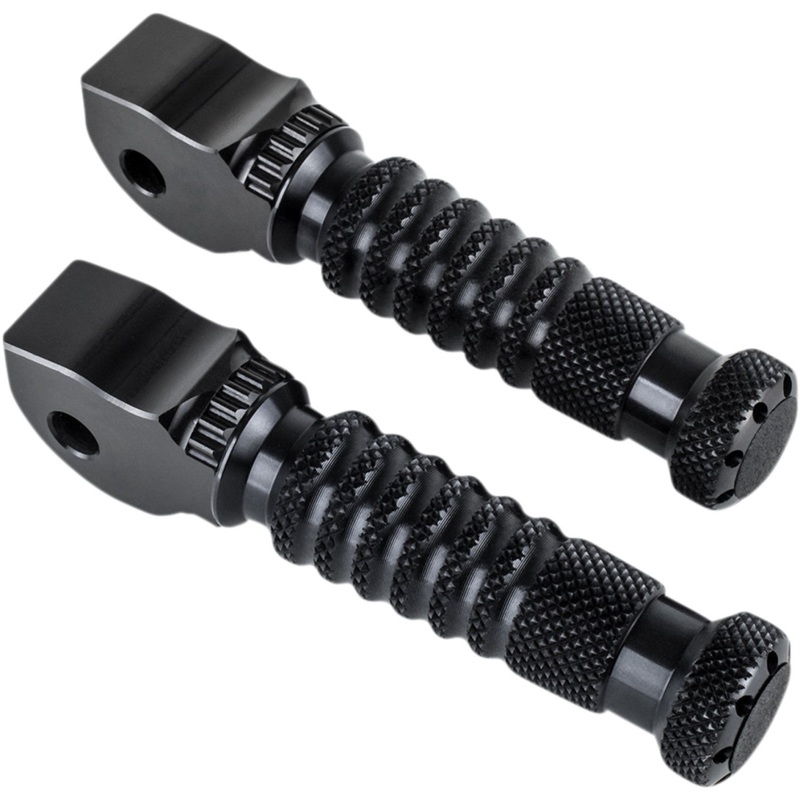 Gilles Tooling Sport Footpegs - Driver - Black RGK-300-UF16-SET-B