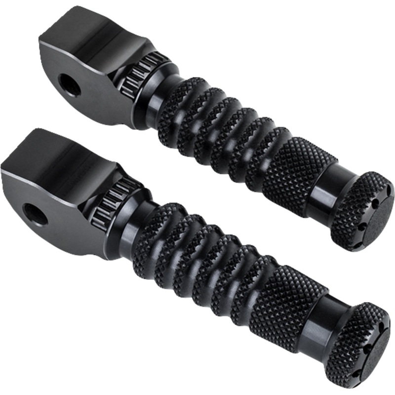 Gilles Tooling Sport Footpegs - Driver - Black RGK-350-UF16-B
