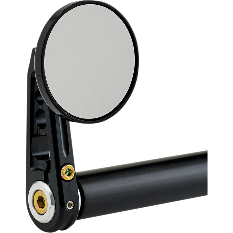 Joker Machine Bar-End Mirror - Black 09-312-DB