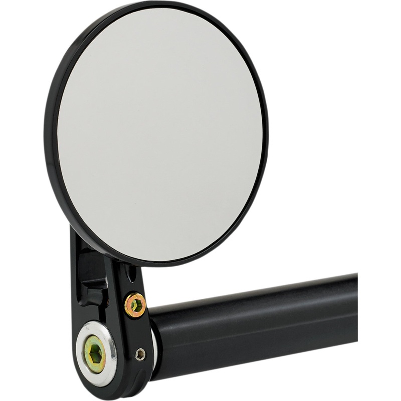 Joker Machine Bar-End Mirror - Black 09-313-DB