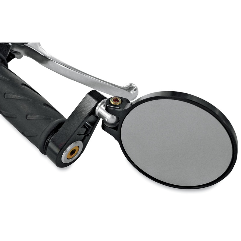 Joker Machine Folding Bar-End Mirror - 2-1/4" - Black 09-302B