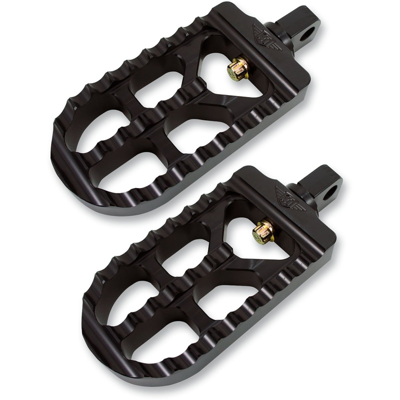 Joker Machine Adjustable Serrated Footpegs - Long - Black 08-56-5B