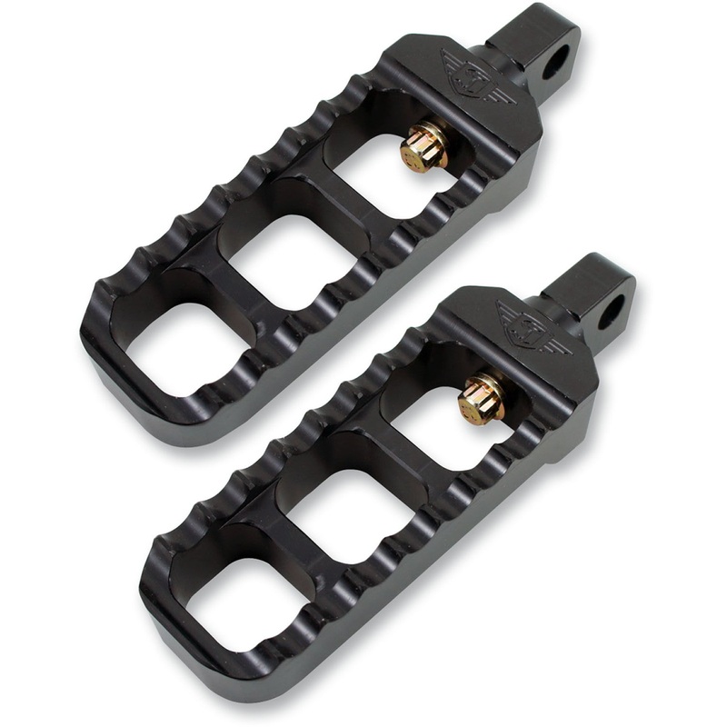 Joker Machine Adjustable Serrated Footpegs - Narrow - Black 08-61-5B