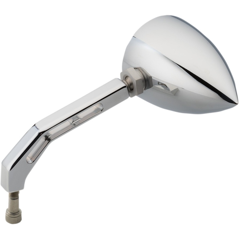 Joker Machine Mirror - ViewTech 5 - Side View - Teardrop - Chrome 03-011