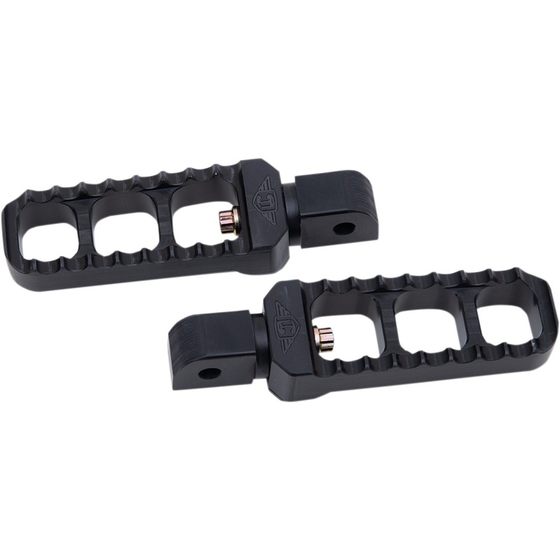 Joker Machine Serrated Footpegs - Black - Narrow 08-61-7B
