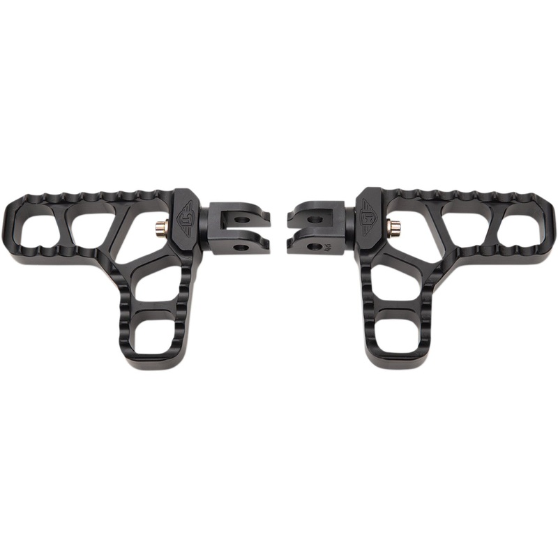 Joker Machine Serrated Heel Pegs - Black - Harley-Davidson 08-62-6B