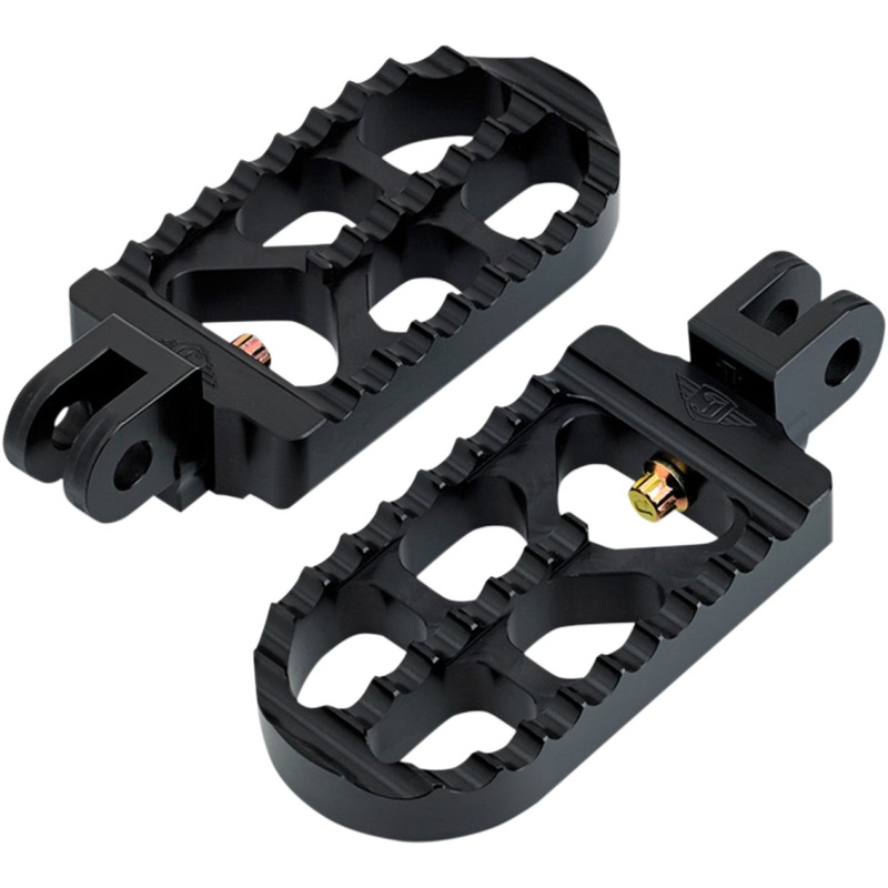 Joker Machine Adjustable Footpeg - Serrated - Long - Black 08-56-4B