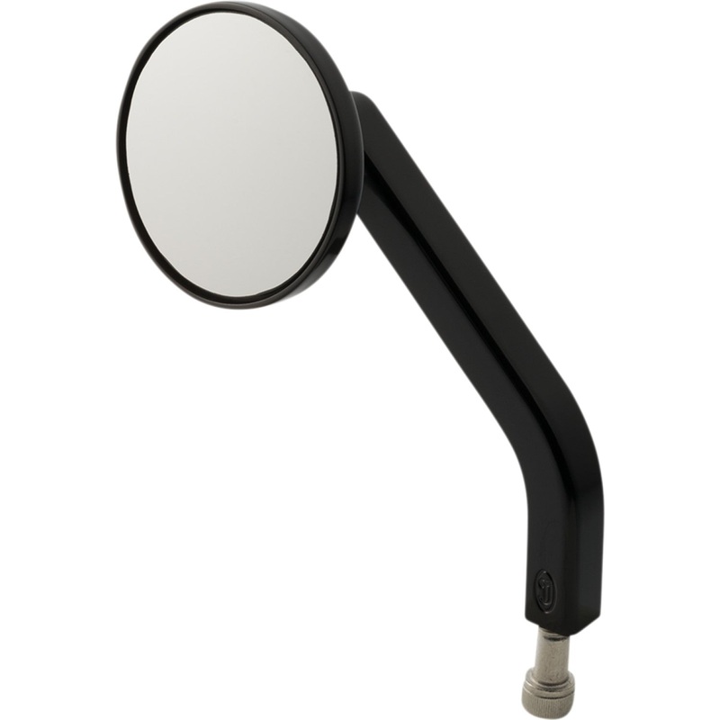 Joker Machine Mirror - No. 2 OE - Side View - Round - Black - Left 03-053-1L