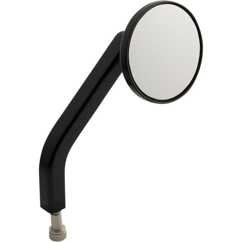 Joker Machine Mirror - No. 2 OE - Side View - Round - Black - Right 03-053-1R