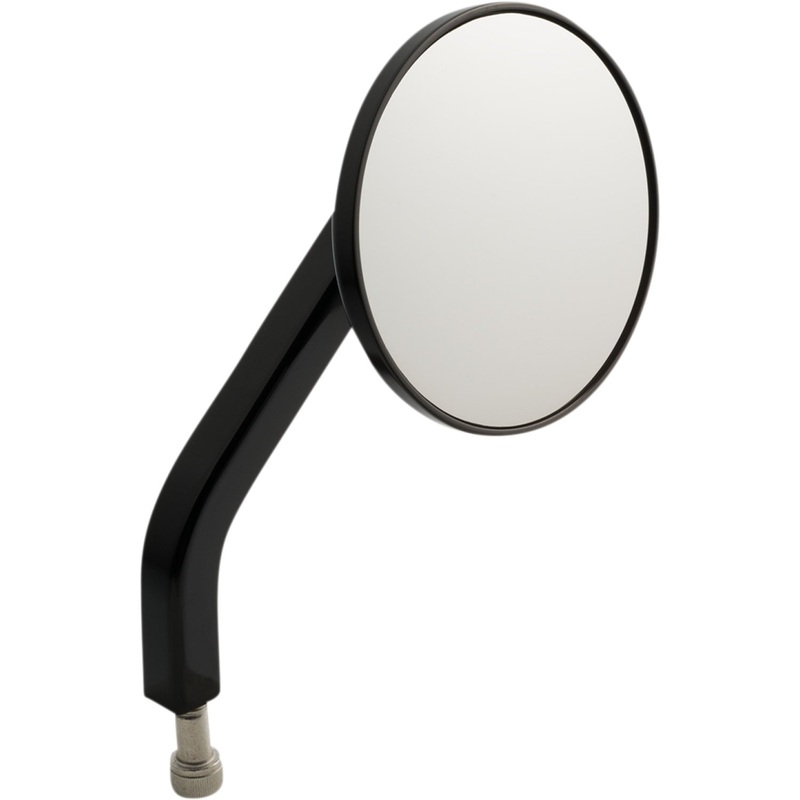Joker Machine Mirror - No. 7 OE - Side View - Round - Black - Right 03-051-1R