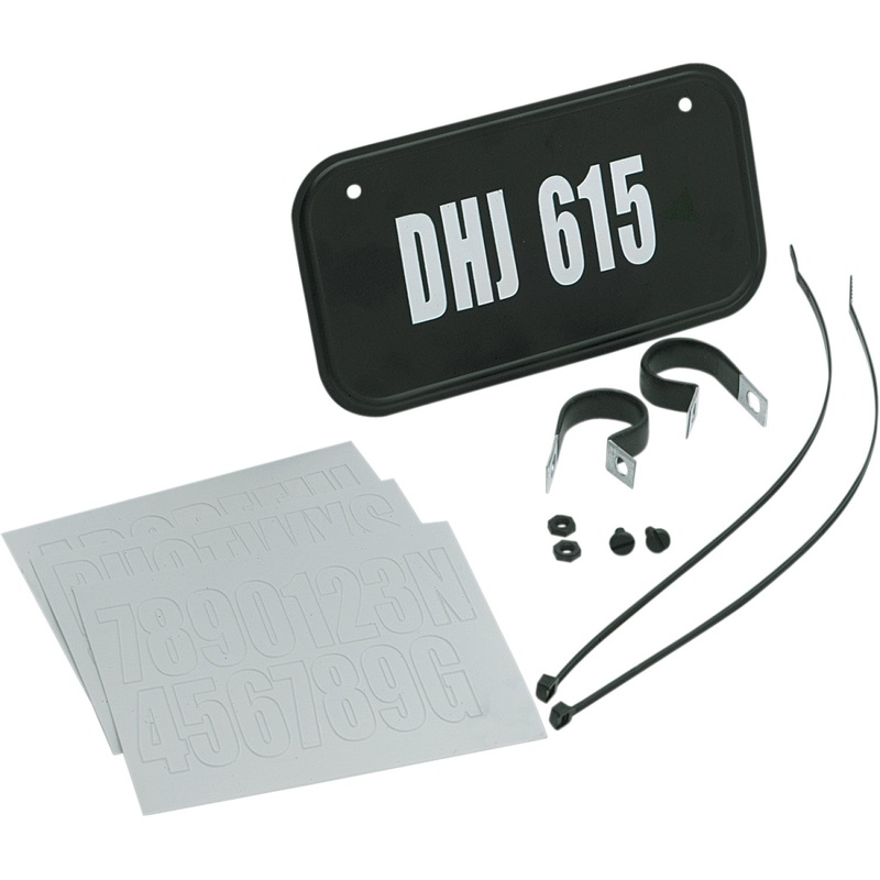 Hardline License Plate Kit - Black 2342